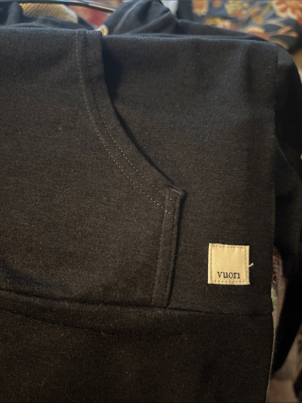 Vuori Halo Performance Hoodie 2.0 in Classic Black - Picture 3 of 4